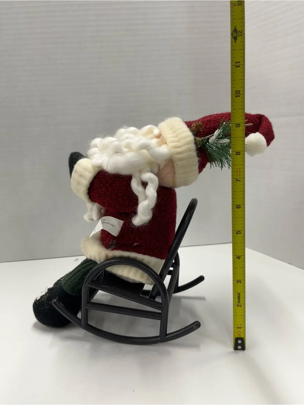 Santa in rocking  chair decor piece